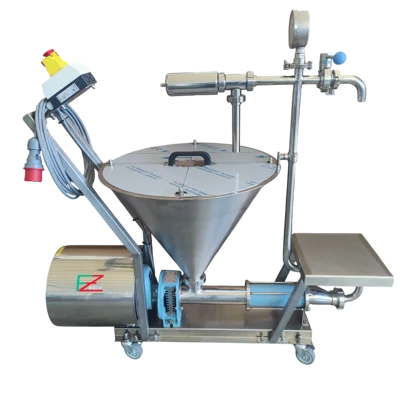 Ricotta & cream smoothing machine detail