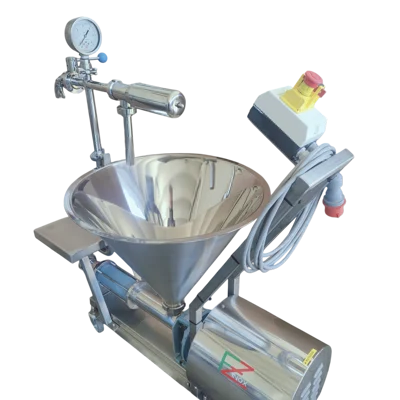 Ricotta & cream smoothing machine detail