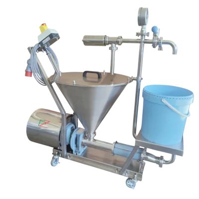 Ricotta & cream smoothing machine detail